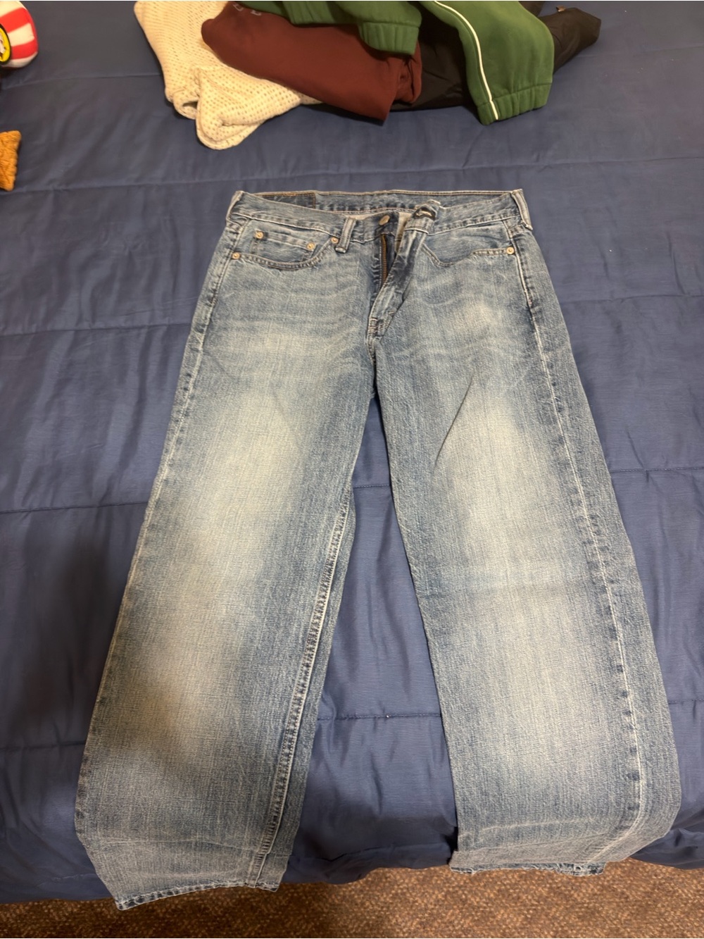 Levi's Light Blue Relaxed Straight Jeans